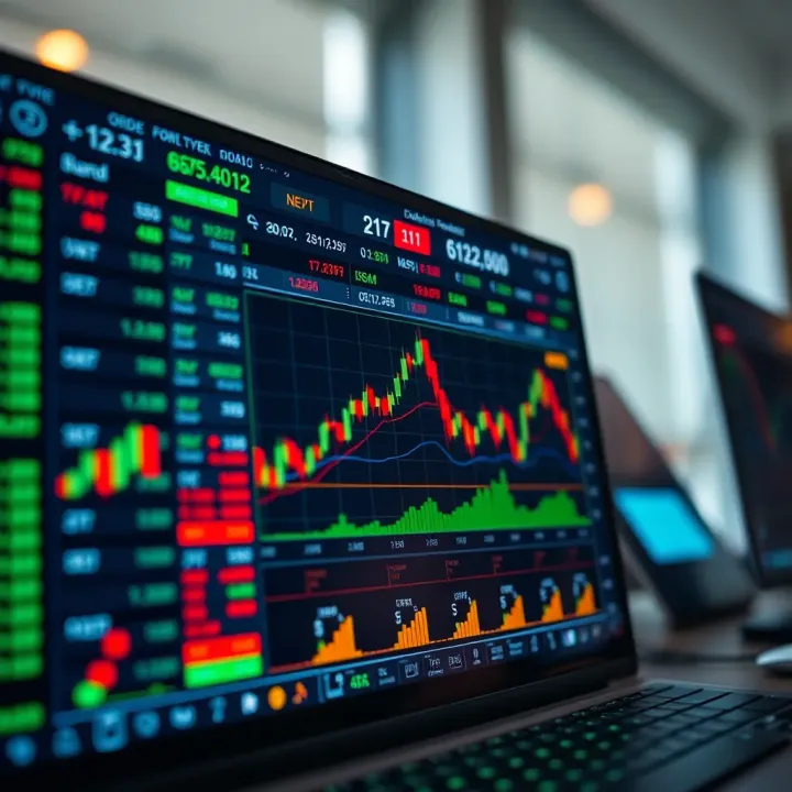 Screenshot displaying a popular forex trading platform interface with order types and market data