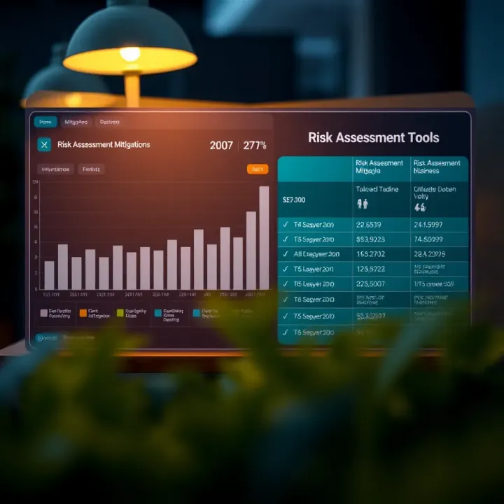 Visual representation of risk assessment and mitigation tools tailored for Nigerian business environments