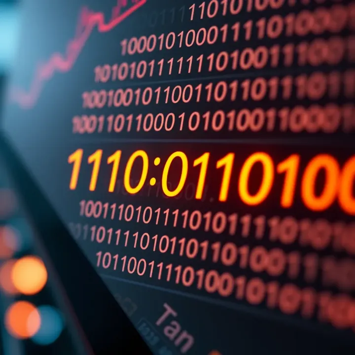Diagram illustrating the binary number system with bits and their values