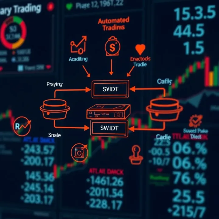 Diagram illustrating the mechanism of automated trading algorithms in binary options markets