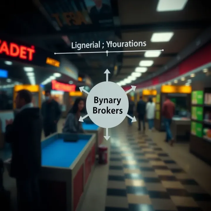 Diagram illustrating the operation of binary brokers in the Nigerian financial market