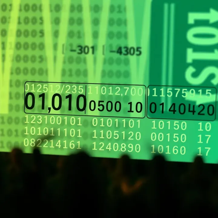 Diagram illustrating the conversion of decimal numbers into binary digits using place value method