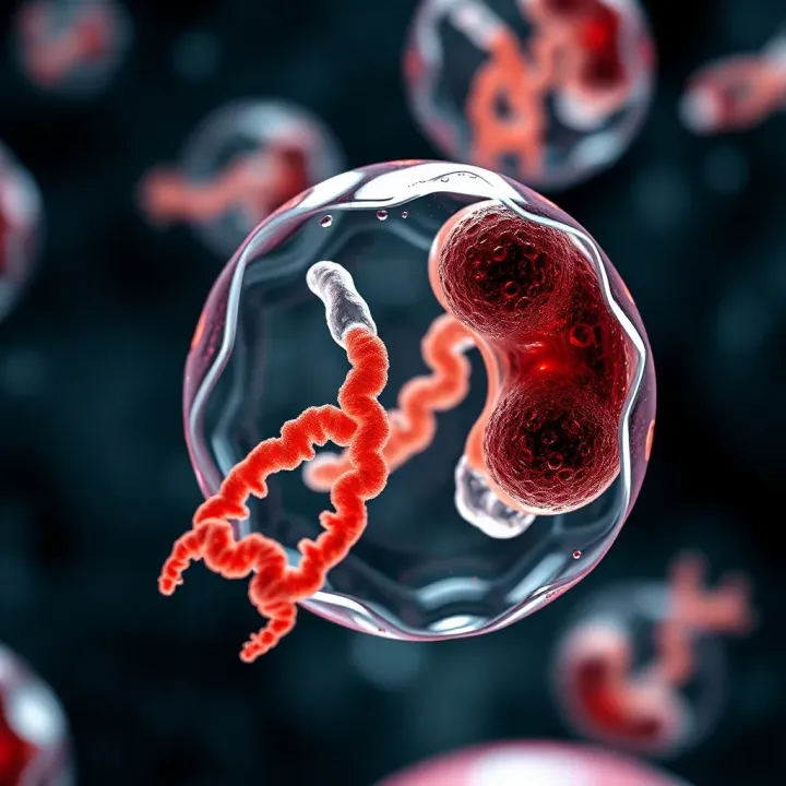 Visualization of cell division displaying chromosome replication and separation