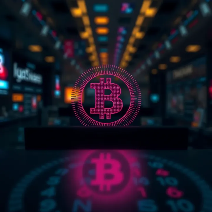 Creative logo showcasing digital branding elements inspired by binary symbols