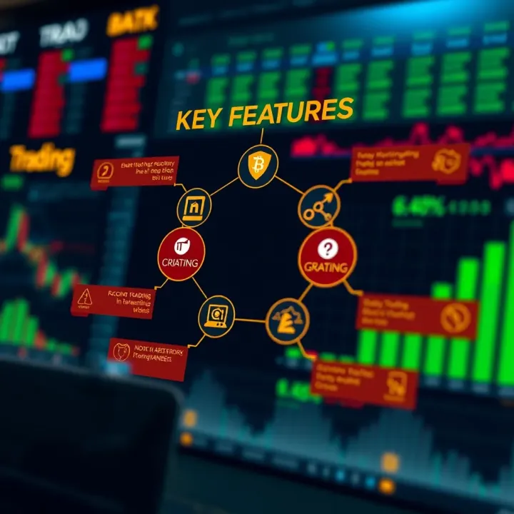 Diagram illustrating key features and risks associated with crypto trading websites for Nigerian users