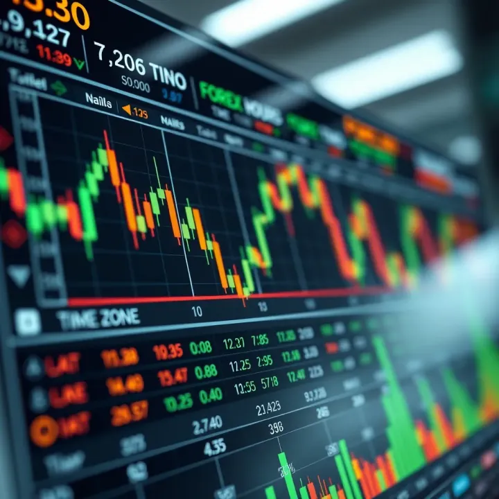 Chart displaying optimal forex trading times for Nigerian naira currency pairs across different time zones