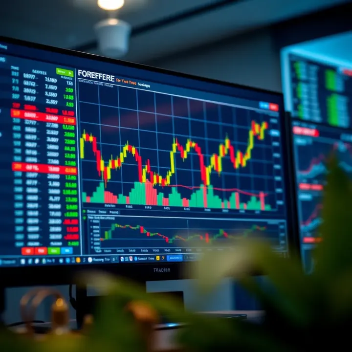 Interface of a popular forex trading platform with charts and market data relevant to Nigerian traders