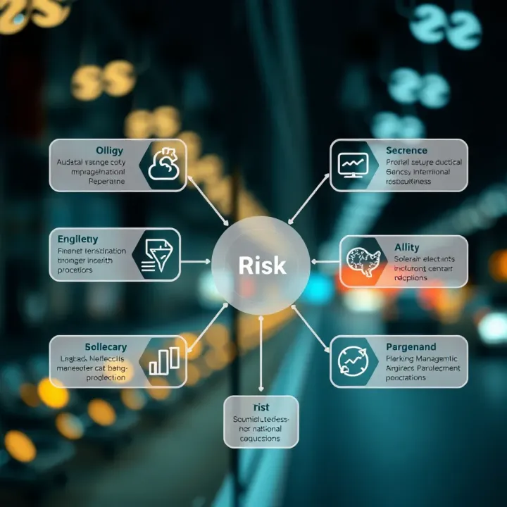 Diagram showing interconnected risk factors in Nigerian business sectors