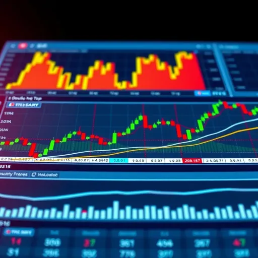 Illustration of various trading chart patterns including head and shoulders, double tops, and flags